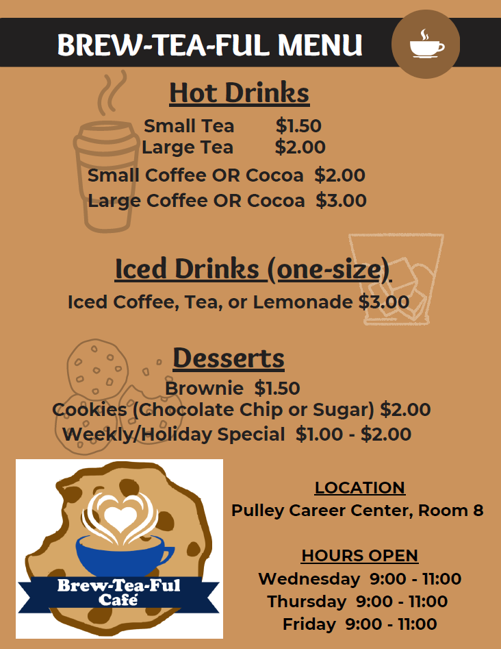 Cafe Menu and Hours